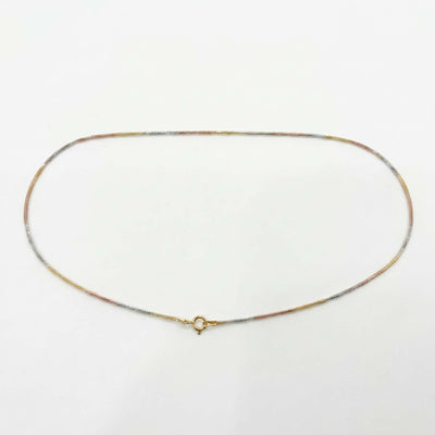 Sophisticated Two Tone Snake Chain for Women Gold and Silver Fine Jewelry Minimalist Chain