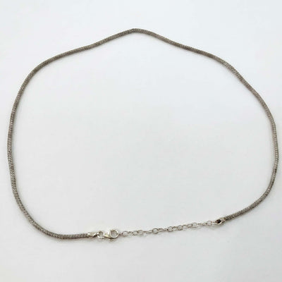 Modern Silver Mesh Chain for Women Adjustable Minimalist Fine Jewelry Statement Chain