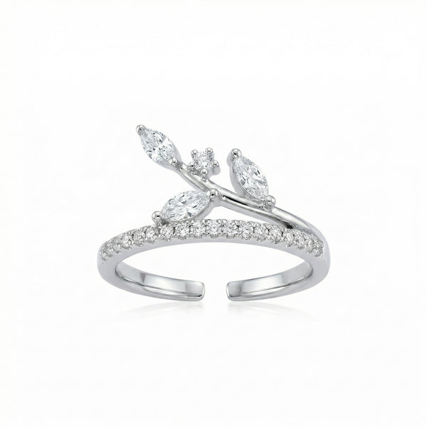 Stellar Arc Pavé Toe Rings