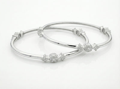 Prism Path Sculpted Pavé Bangle