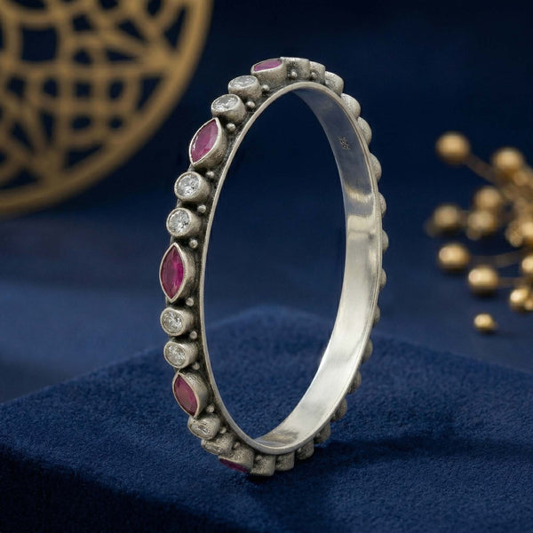 Artisan Beaded  Silver Bangles - Flâneur Global® | FG | 925 Fine Silver Jewelry & Accessories